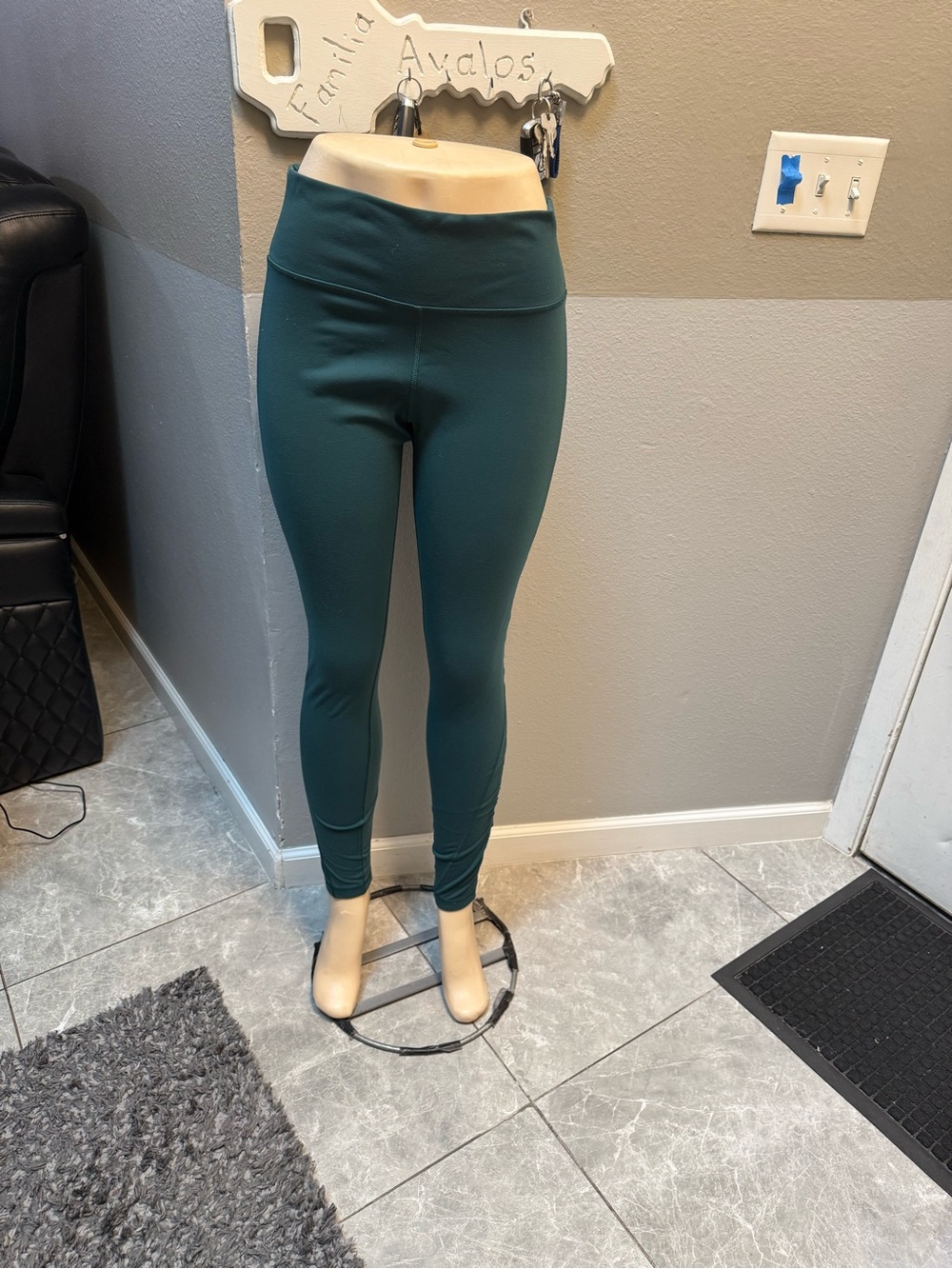 lululemon High-Waist Teal Yoga Leggings